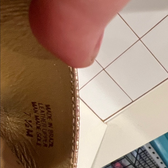 Lilly Pulitzer Bridgette Gold Open Toe Wedges Ankle Strap Size 7.5 worn once! - Picture 5 of 5